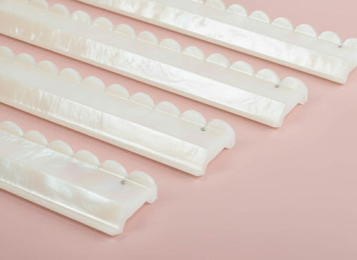 **PRE-ORDER Pearl Acrylic Mahjong Racks with Scalloped Pushers