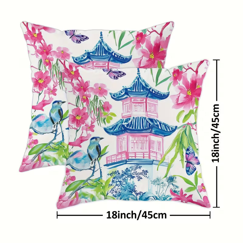 Mahj Glam Decorative Pillow Covers- Single Sided