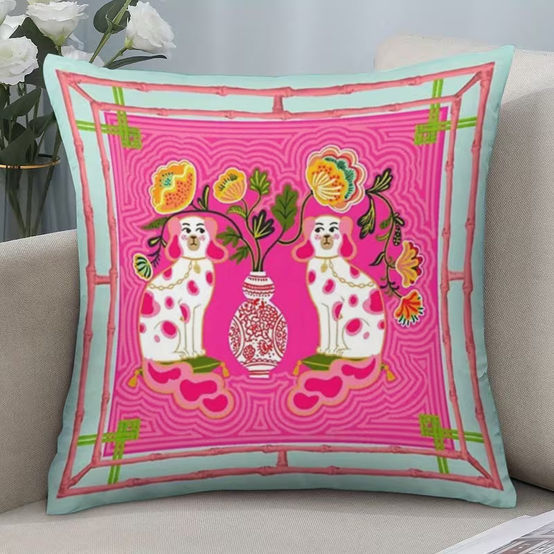 Mahj Glam Decorative Pillow Covers - Double Sided