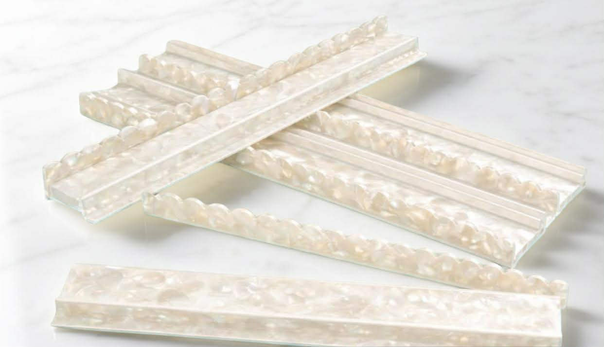 **PRE-ORDER Pearl Acrylic Mahjong Racks with Scalloped Pushers