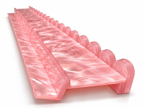 Blush Pearl Scalloped Mahjong Racks