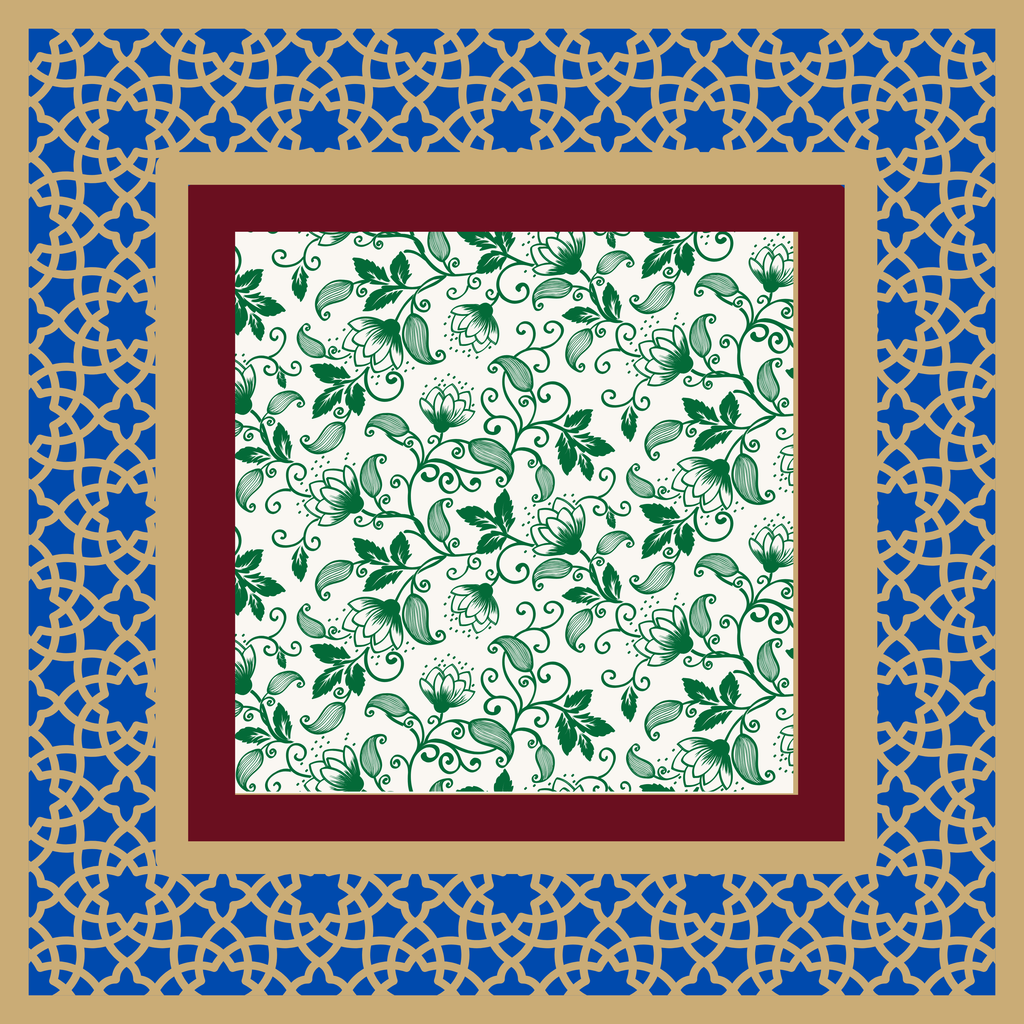 Chinoiserie Glam Mahjong Mat