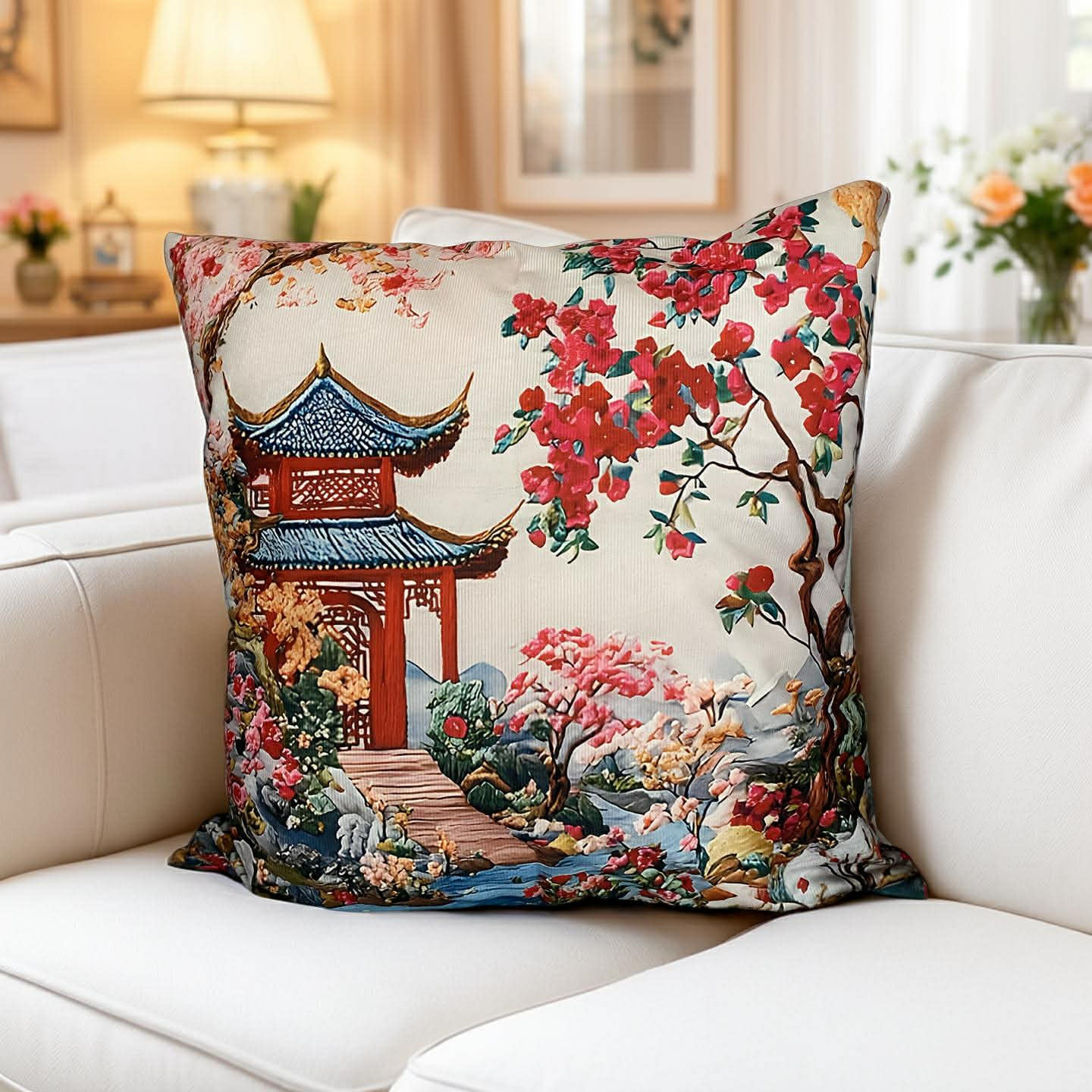 Mahj Glam Decorative Pillow Covers - Double Sided