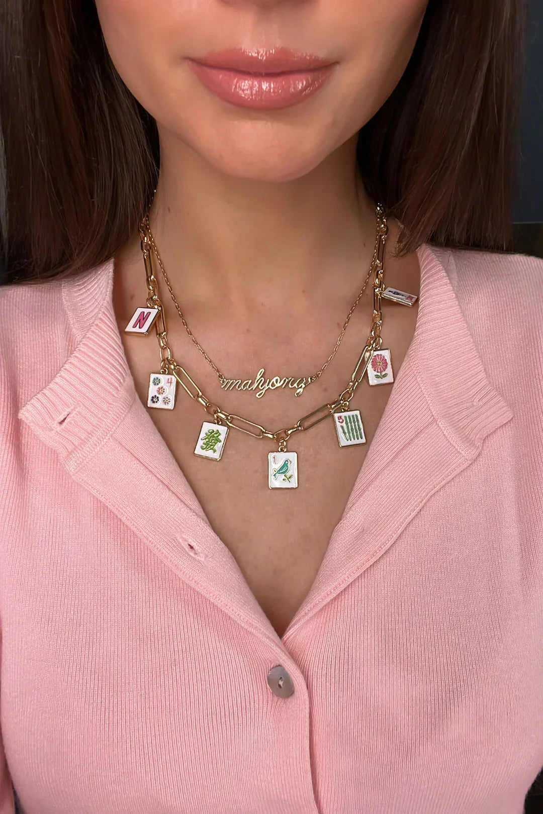 The Going Mahjong! Charm Necklace