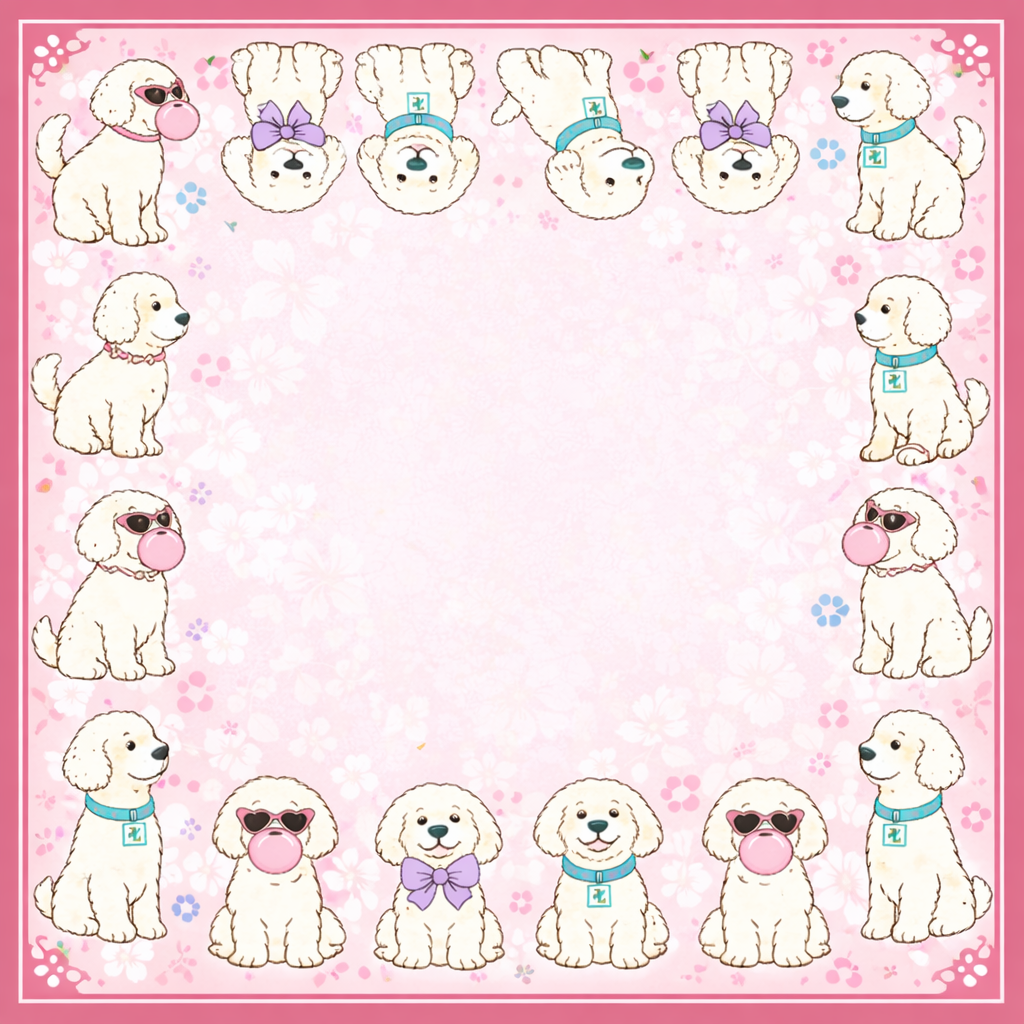 Puppy Love Mahjong Mat