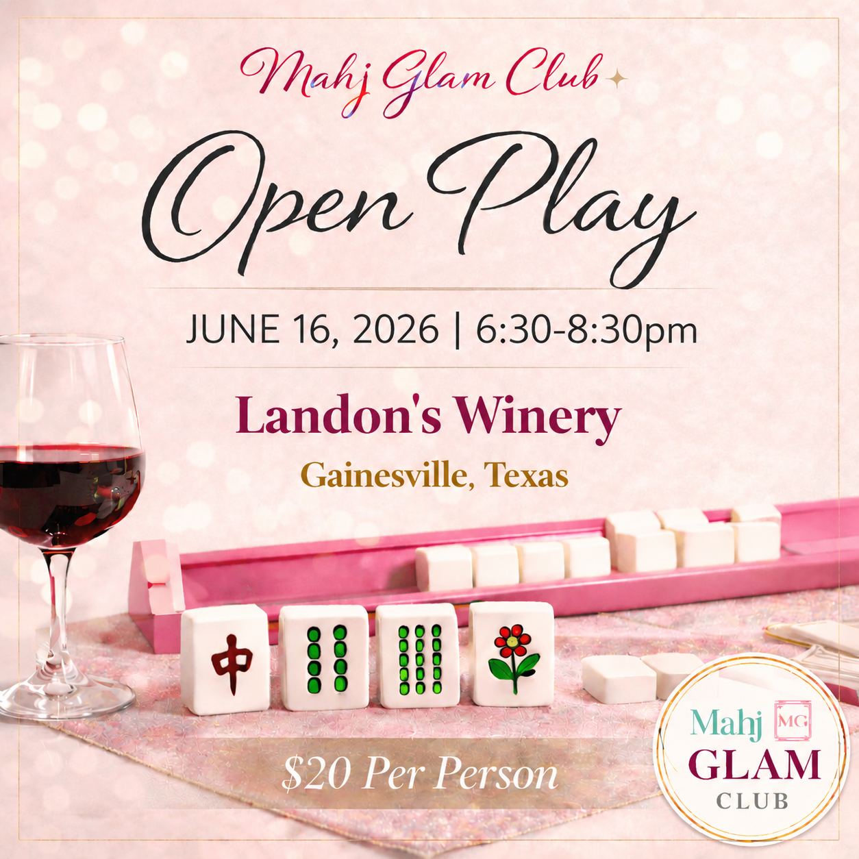 June 16th - Landon's Winery Open Play - Gainesville, Texas