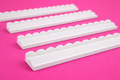 Mahj Glam Classic White 20” Wooden Racks with Scalloped Pushers