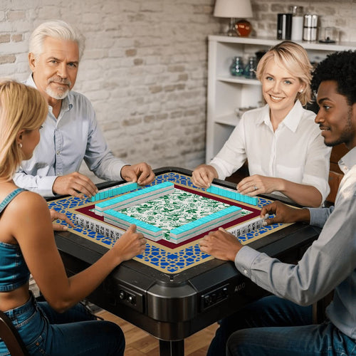 Chinoiserie Glam Mahjong Mat