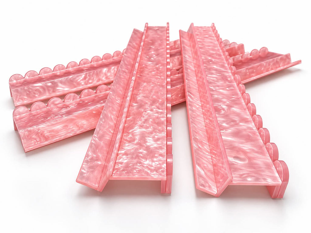 Blush Pearl Scalloped Mahjong Racks
