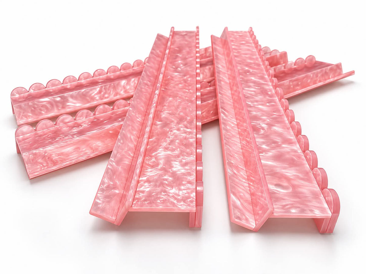 Blush Pearl Scalloped Mahjong Racks