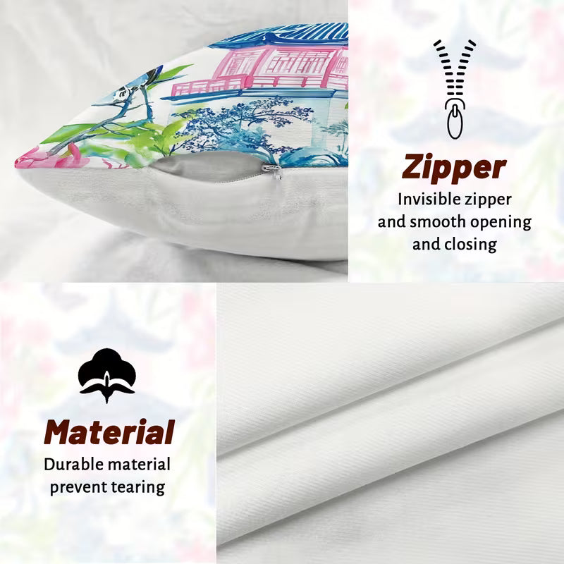 Mahj Glam Decorative Pillow Covers- Single Sided