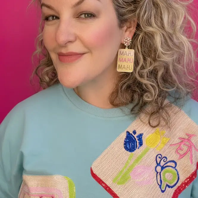 Mahjong Earrings - Mahj, Mahj, Mahj
